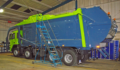 A brand new Front Loader almost ready for delivery.