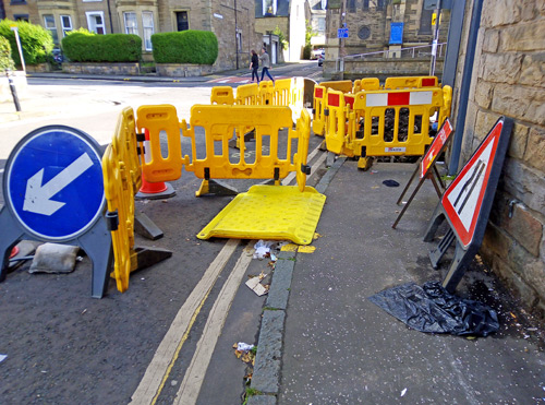 An example of an inaccessible wheelchair ramp