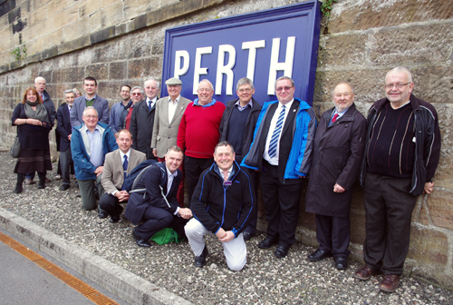 CILT Members taking part in the tour of Perth Station.