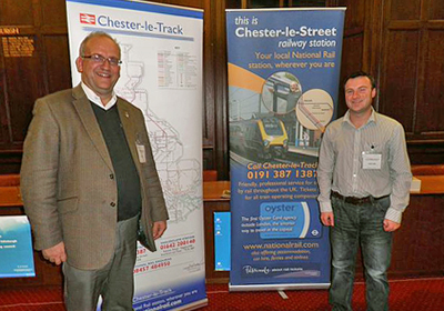 Alex Nelson with colleague Justin at the Edinburgh meeting.
