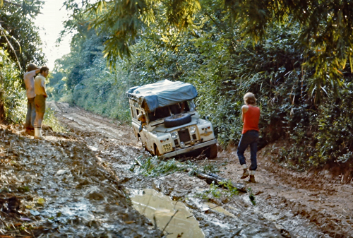 An atrocious road in eastern Zaire