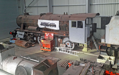 A Stanier 8F 2-8-0 Heavy Goods Engine (War Department 554) built by the North British Locomotive Company built in March 1942 and supplied to Turkish State Railways.