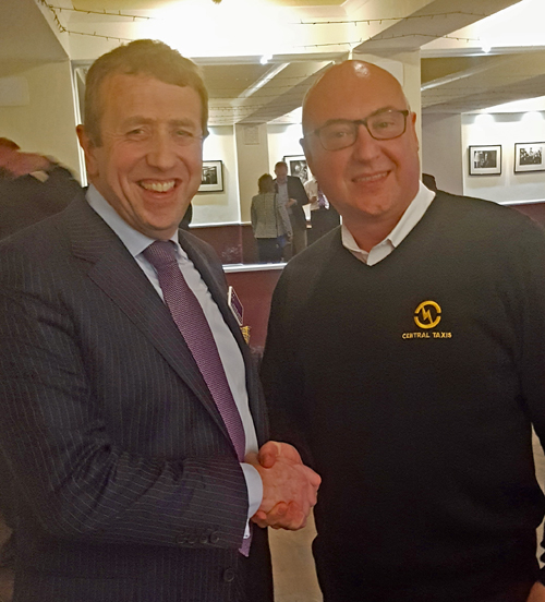 Richard Atkinson (left) with Scottish Region Chairman, Tony Kenmuir (right).